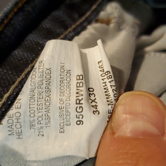 Wranglers blue jeans 34/30 - Picture 4 of 5